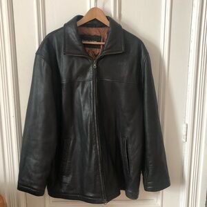 Men's Black Butter Soft Leather Jacket Large